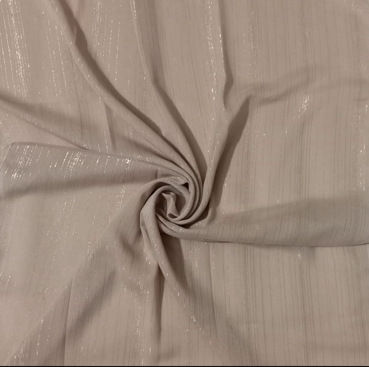 Zari Georgete Hijab - Neutral