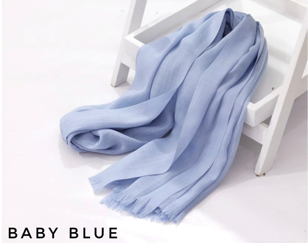 Turkish Lawn Baby Blue - Cameo Hijabwears