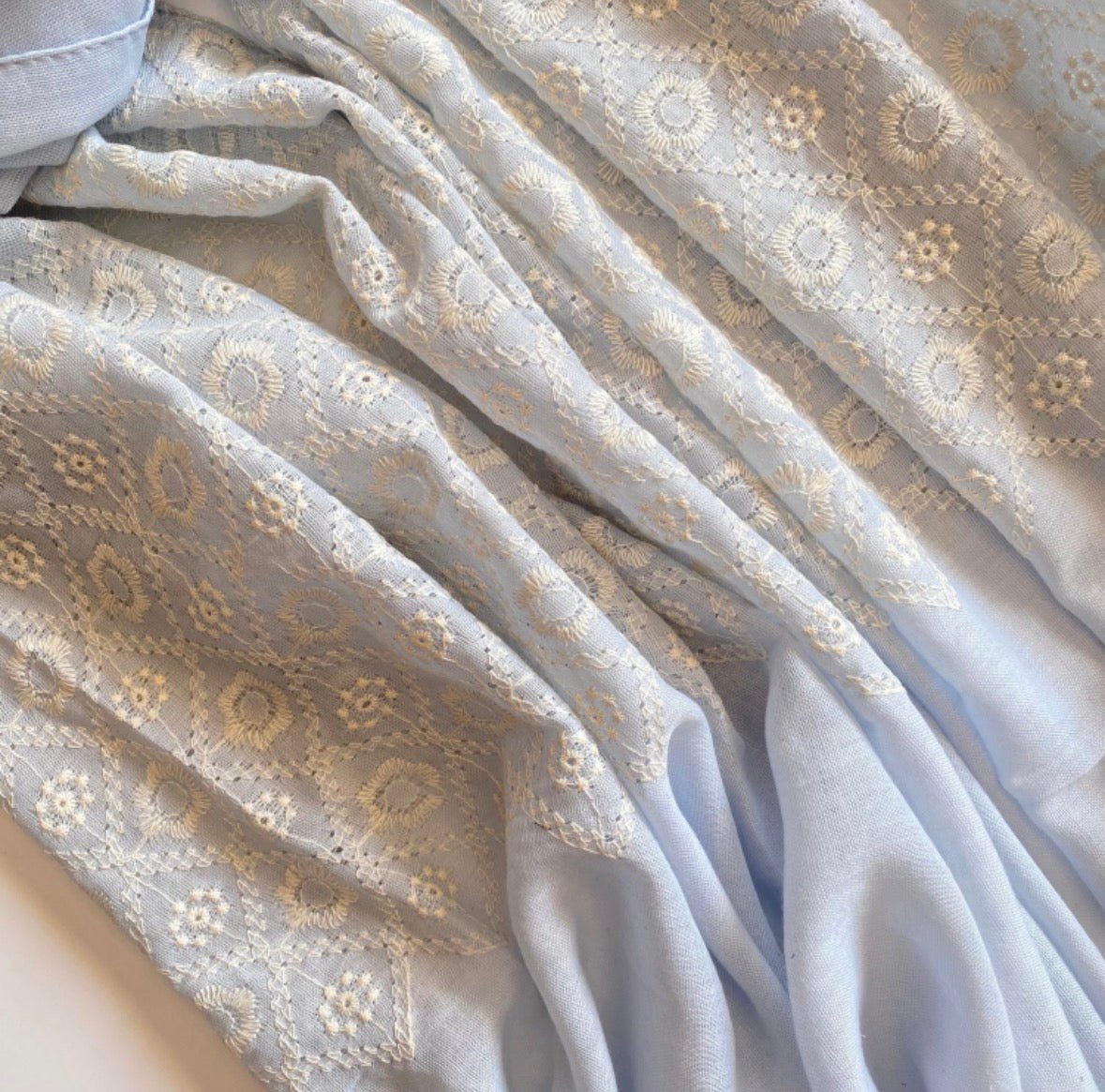 Diamond Embroidery - Ice Blue - Cameo