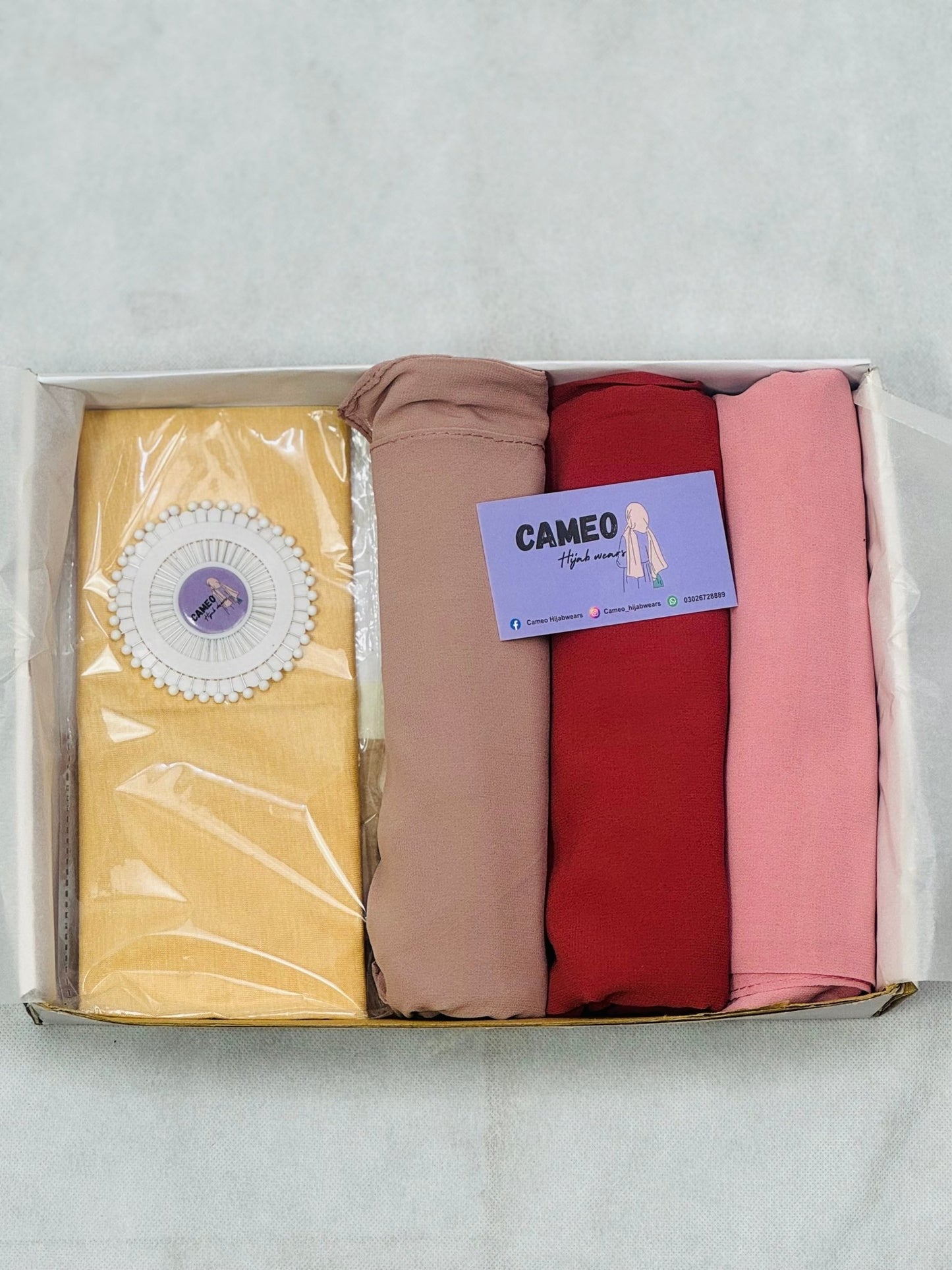 Hijab bundle with Free Pins - Cameo