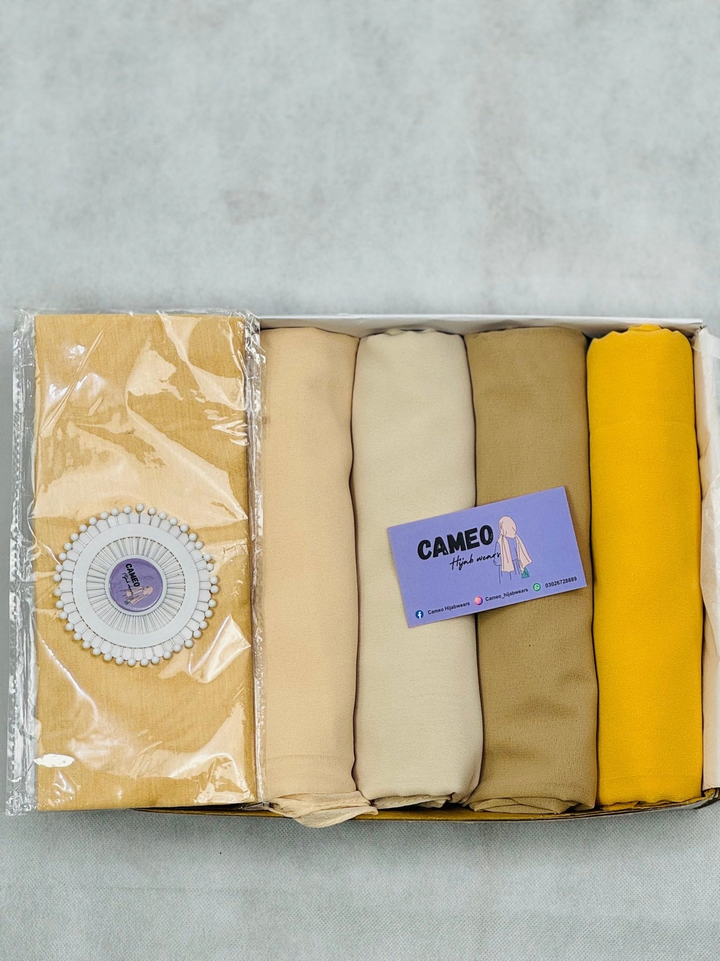 Hijab bundle with Free Pins - Cameo