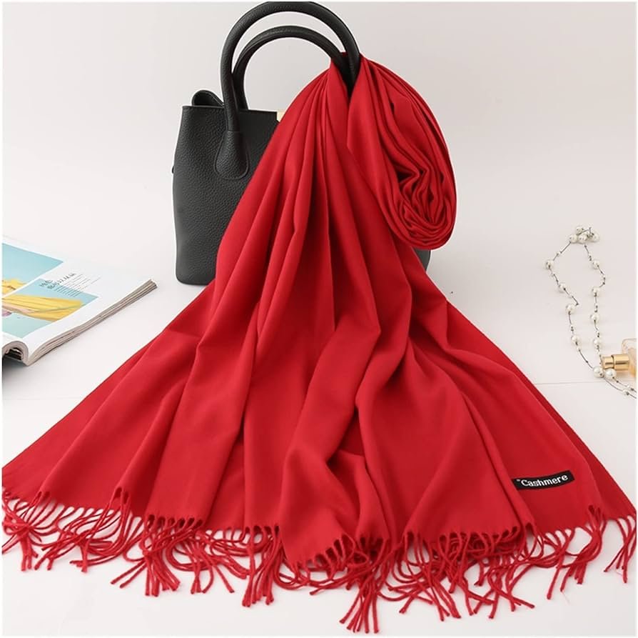 Pashmina - Red - Cameo