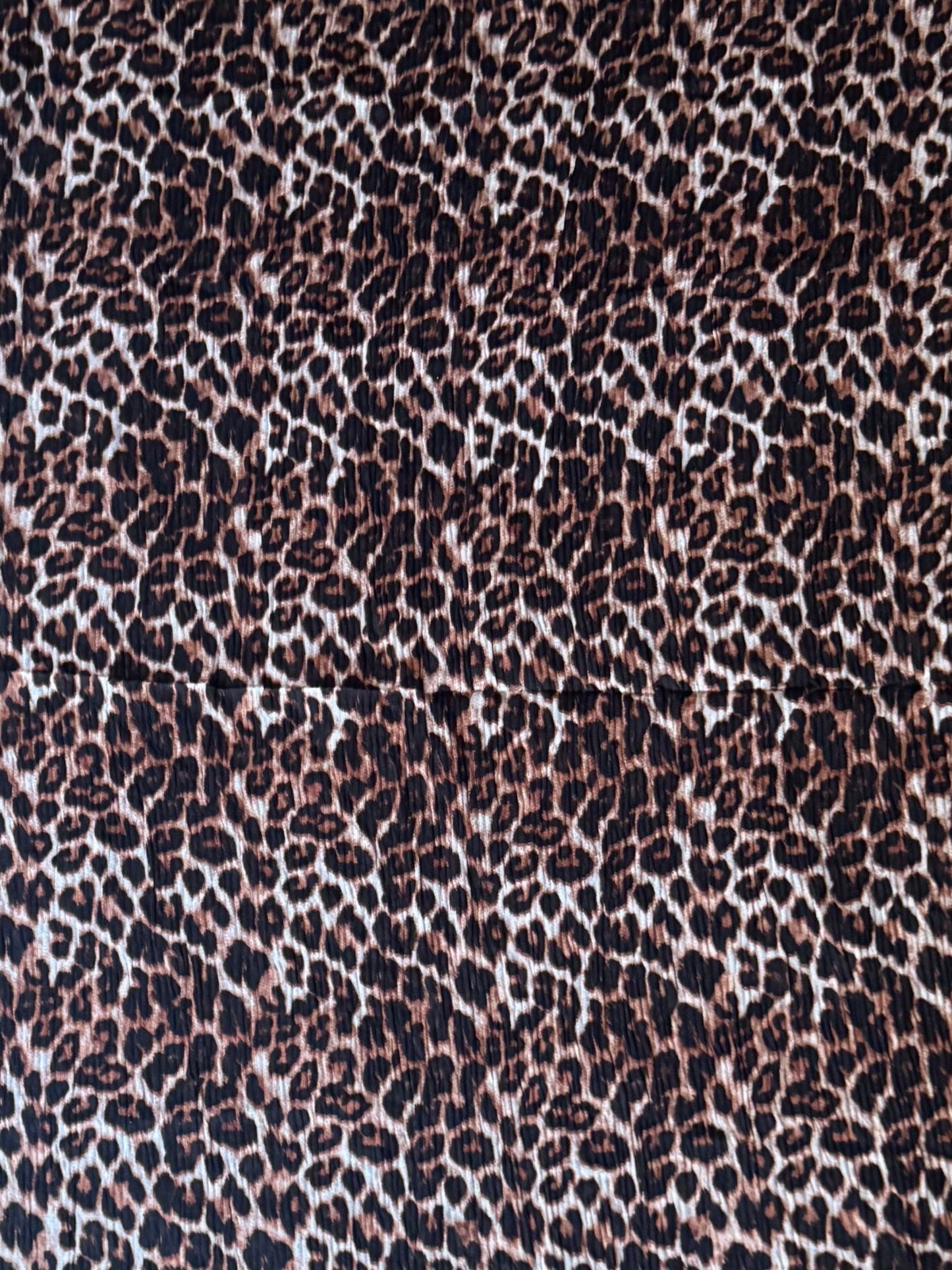 Pleated Lawn Hijab – Soft Summer Viscose | Leopard Print - Cameo