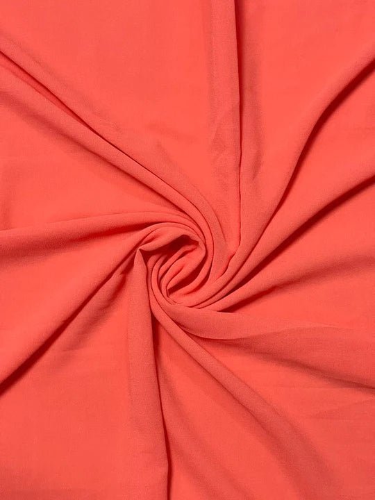 PREMIUM GEORGETTE HIJAB - NEON PEACH - Cameo