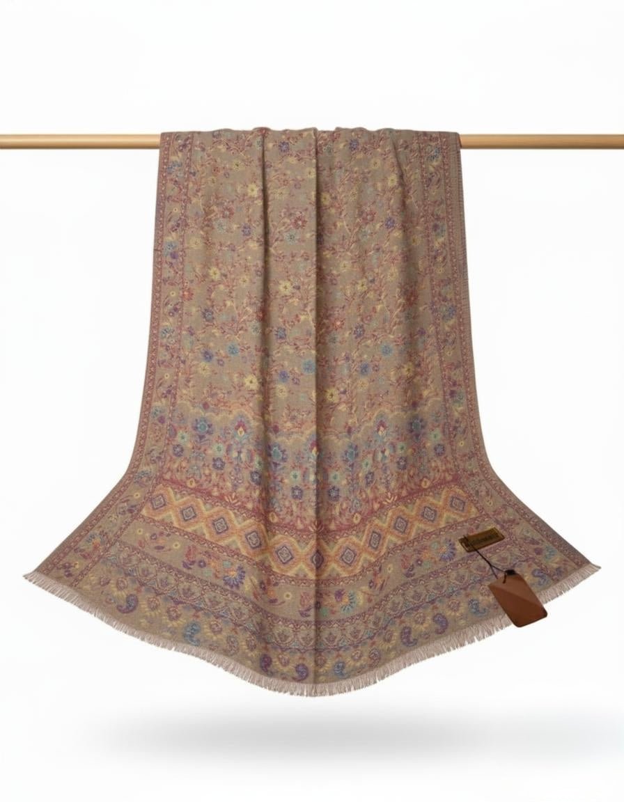 Printed khani Cashmere - Cameo