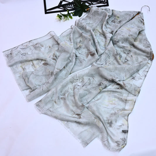 Printed Lawn Hijab - Cameo