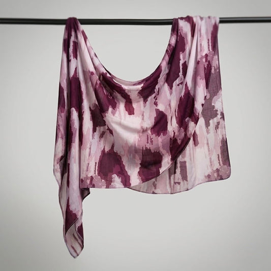 Printed Organza Silk - Soft Sheer Fancy Hijab - Cameo