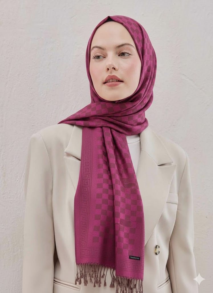 Printed Pashmina Hijab - Cameo