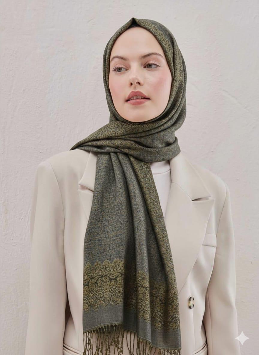 Printed Pashmina Hijab - Cameo