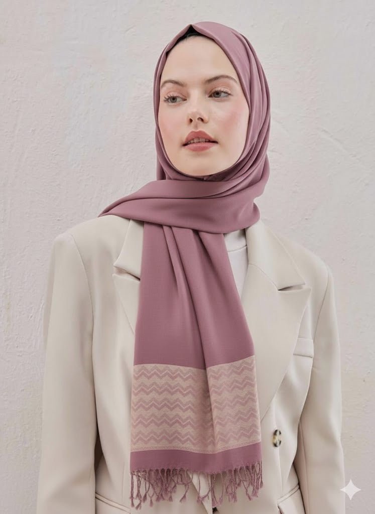 Printed Pashmina Hijab - Cameo