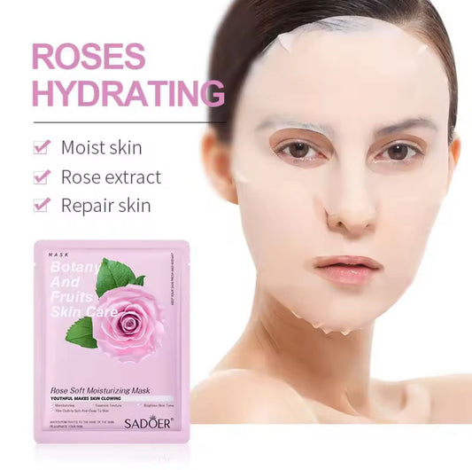 Rose hydrating face mask for glowing skin - Cameo