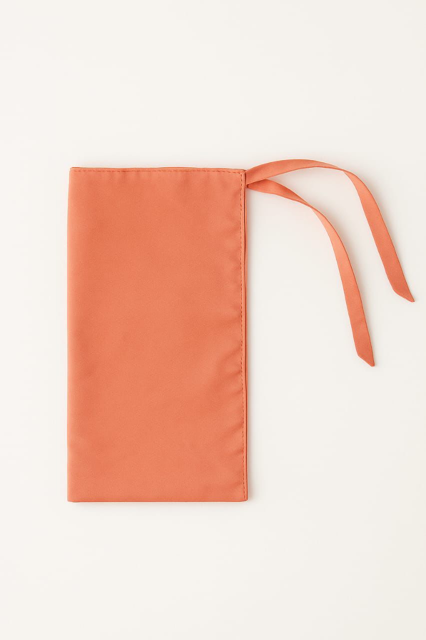 Tie Back Half Niqab - Peach - Cameo