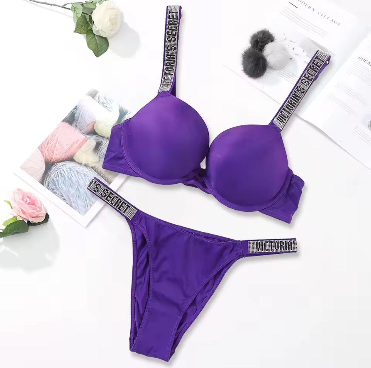 Victoria Secret Push Up Bra Set - Cameo
