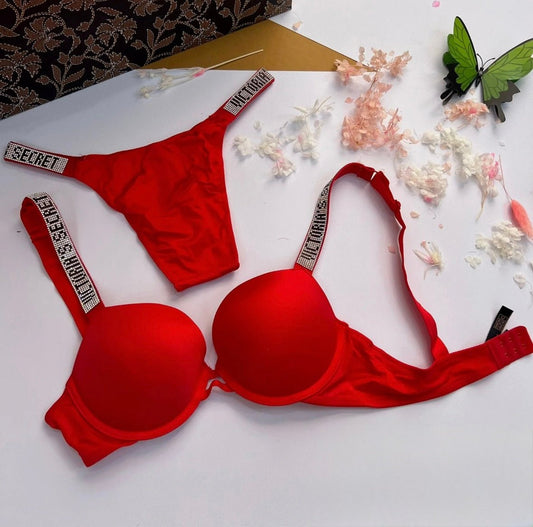 Victoria Secret Push Up Bra Set - Cameo