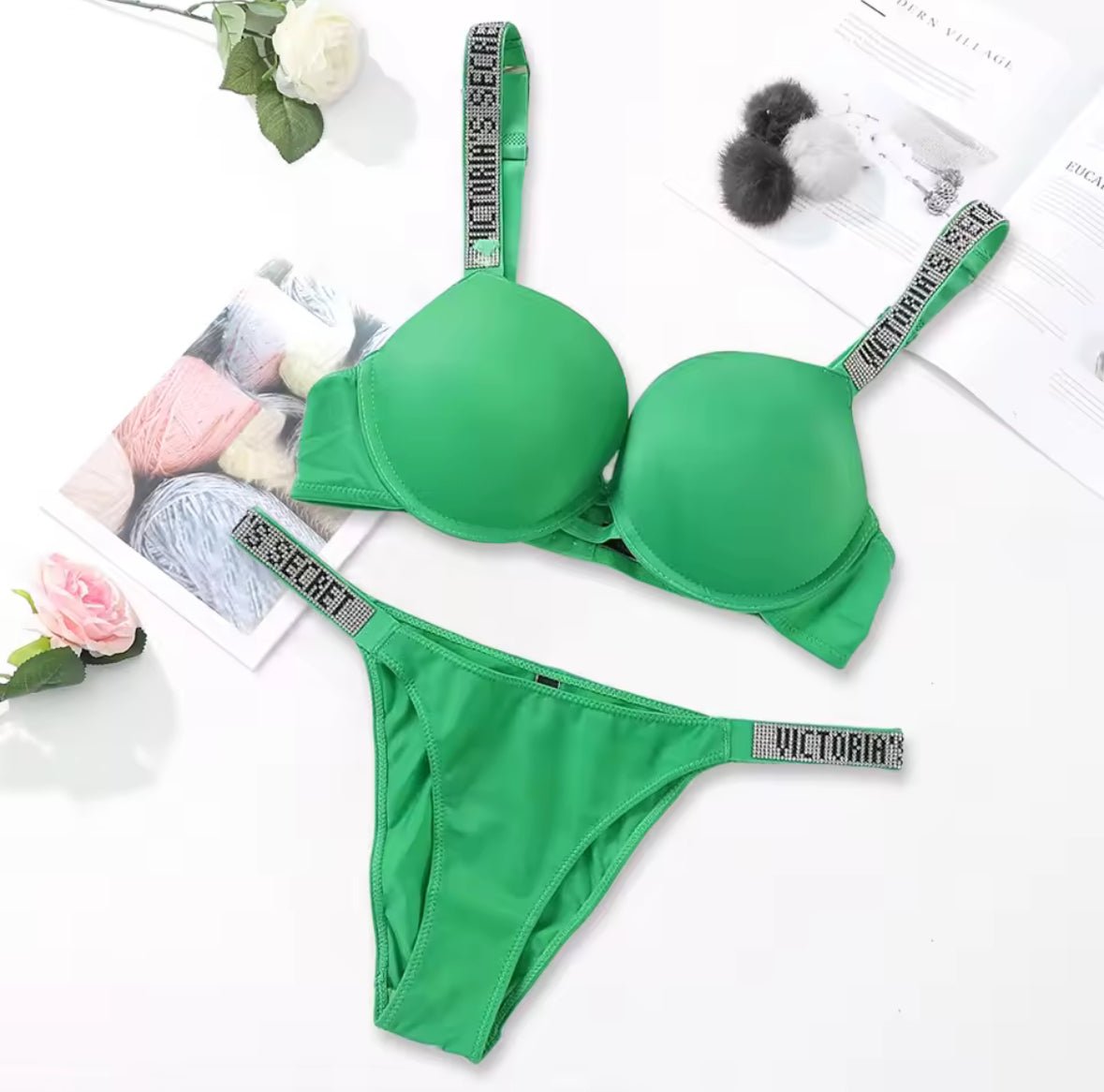 Victoria Secret Push Up Bra Set - Cameo