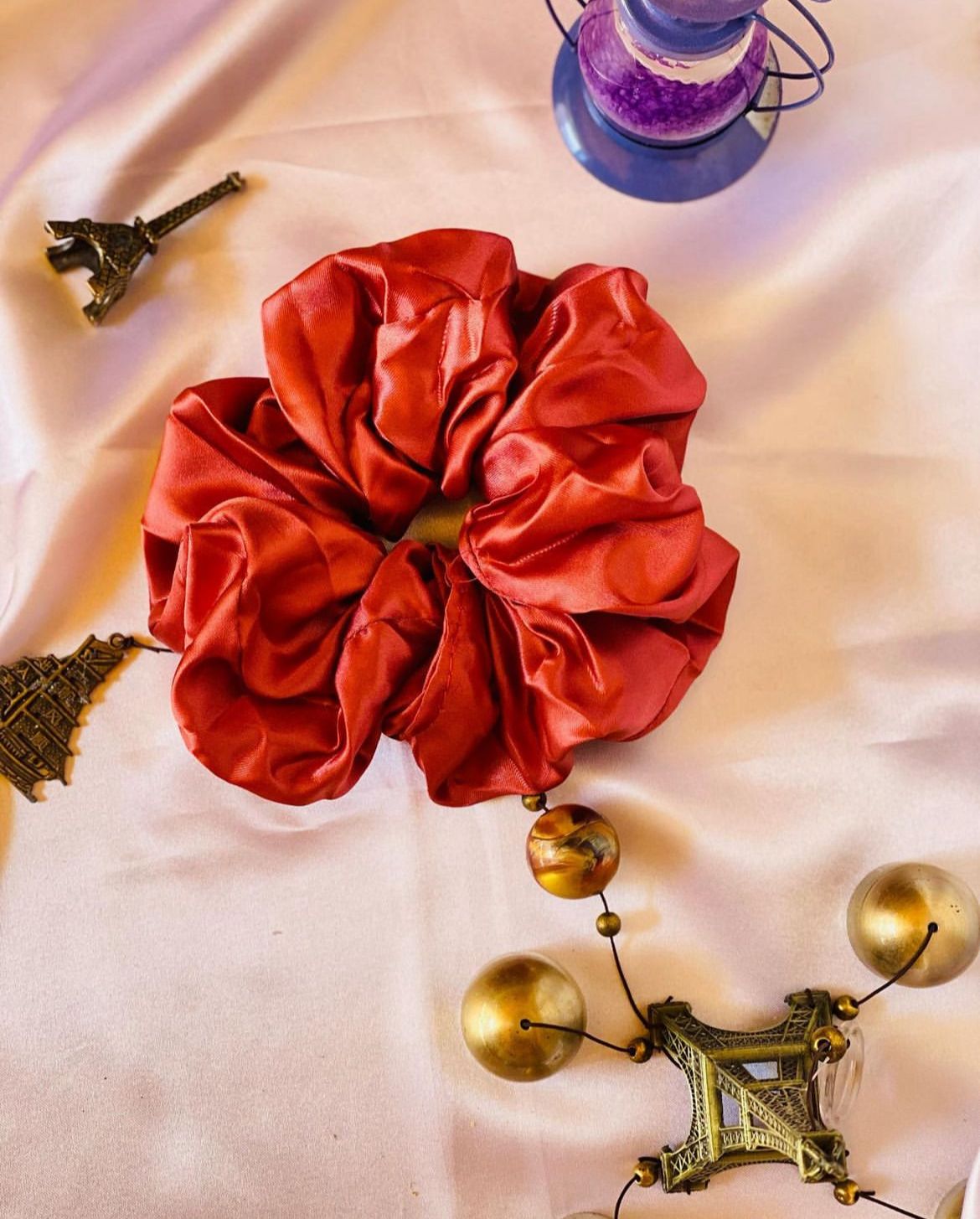 Scrunchies Red - Cameo Hijabwears