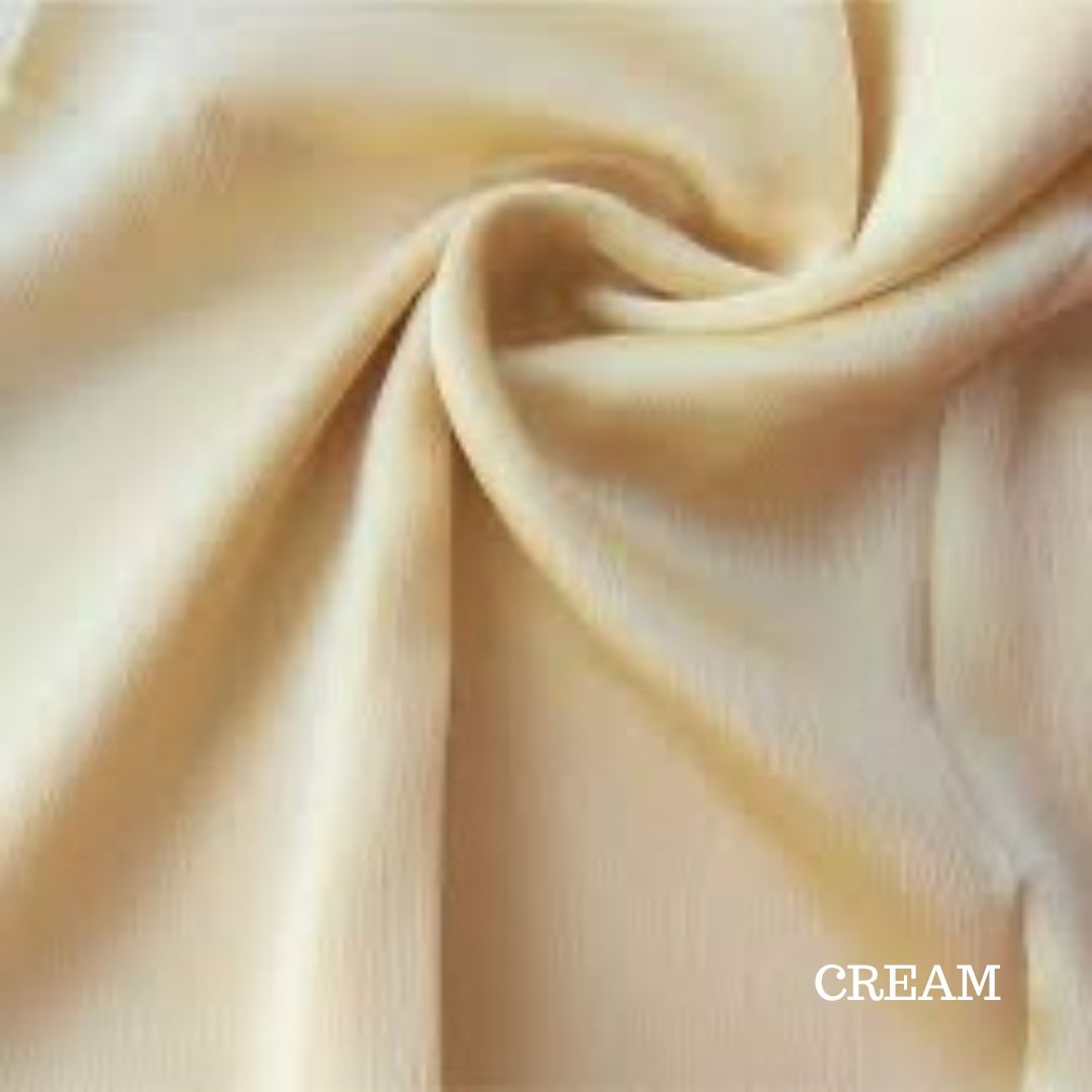 Crinkle Silk Cream - Cameo