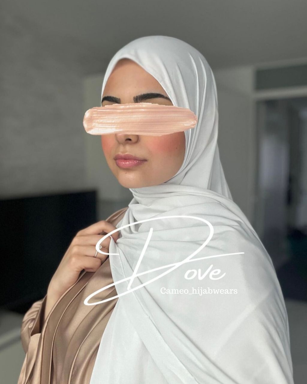Jersey Hijab Dove - Cameo