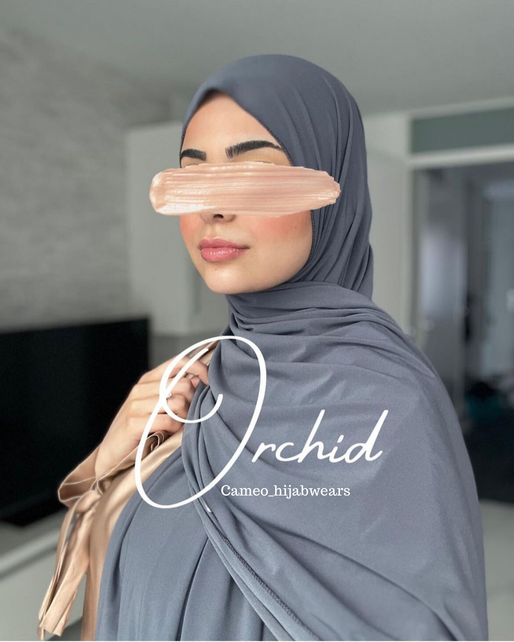 Jersey Hijab Orchid - Cameo