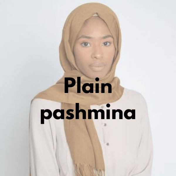 Plain Pashmina Hijab - Cameo 