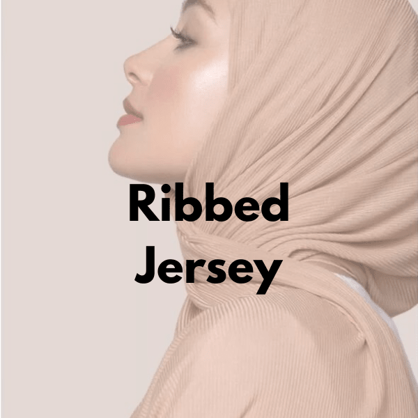 Ribbed Jersey Hijab - Cameo 