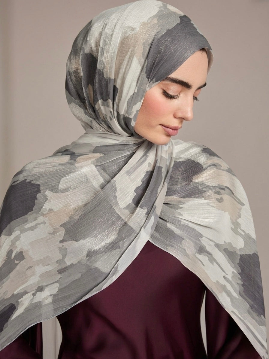 Printed Organza Silk - Soft Sheer Fancy  Hijab