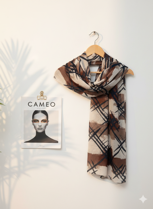 Moroccan Lawn Hijab - Cameo Hijabwears