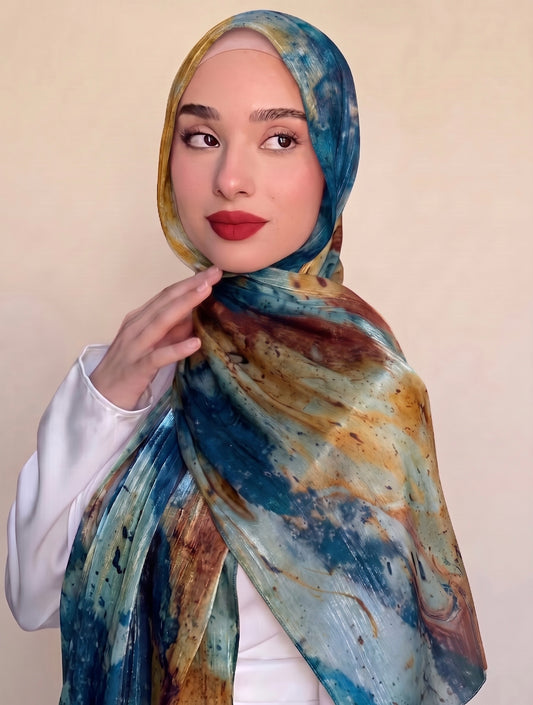 Printed Organza Silk - Soft Sheer Fancy  Hijab