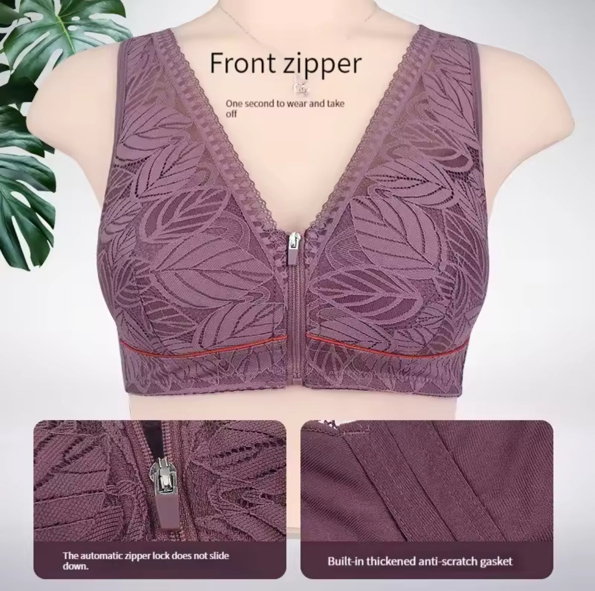 Ladies Front Fastening Bra designed for maximum comfort & gentle support.