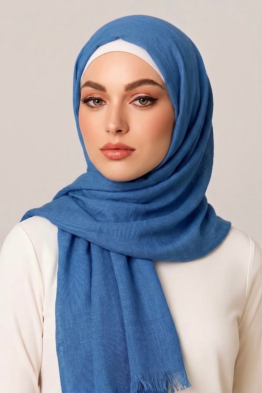 Turkish Lawn Hijab Sapphire