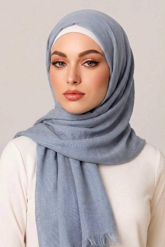 Turkish Lawn Hijab Baby Blue