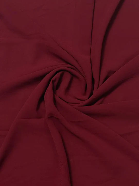 PREMIUM GEORGETTE - MAROON - Cameo Hijabwears