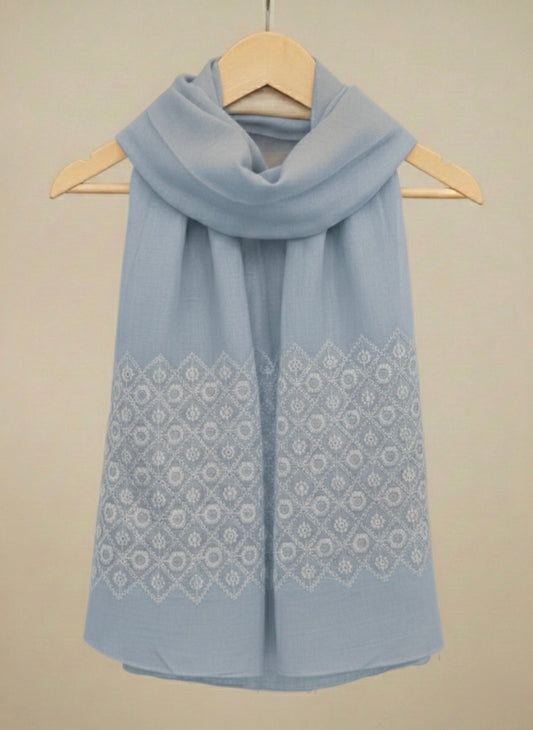 Diamond Embroidery - Ice Blue - Cameo Hijabwears
