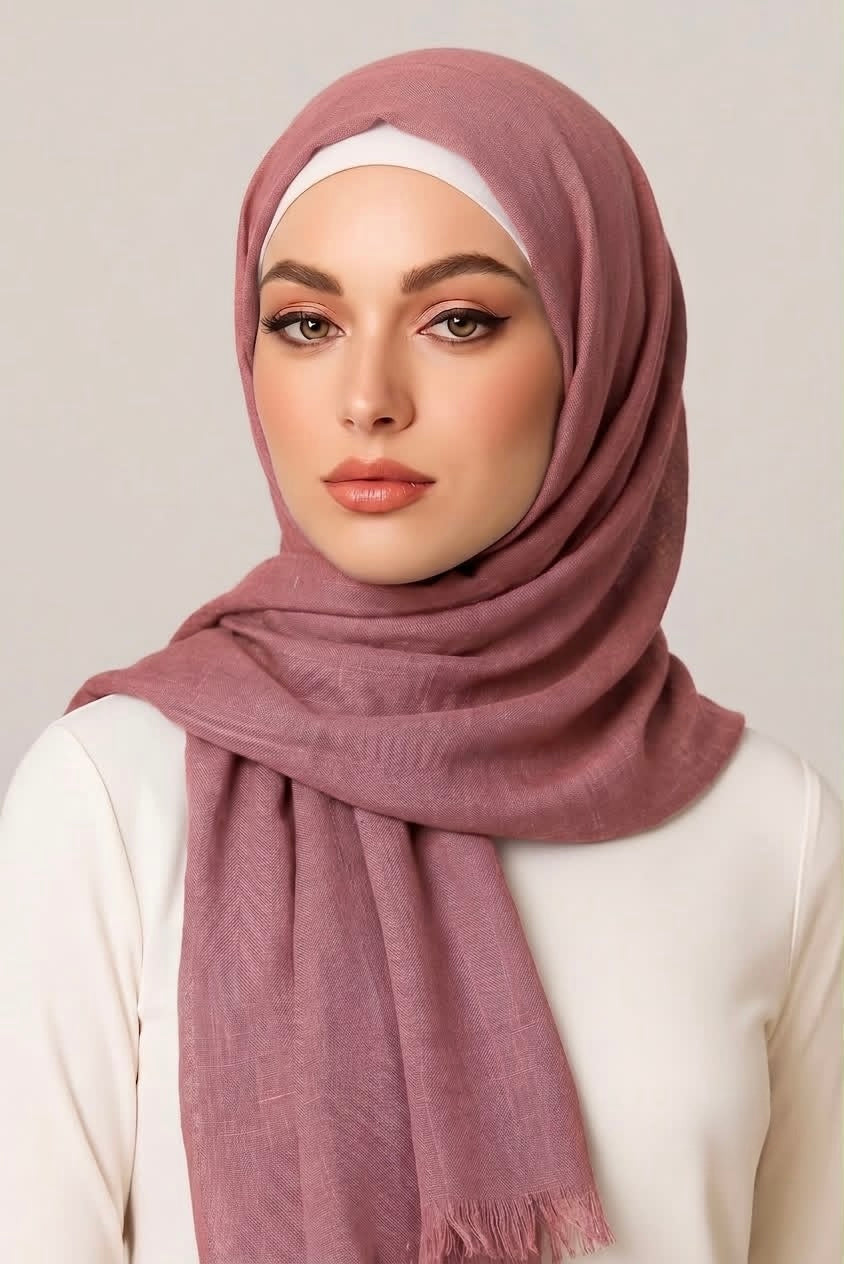 Turkish Lawn Hijab Rose Dust