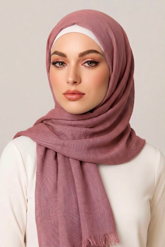 Turkish Lawn Hijab Rose Dust