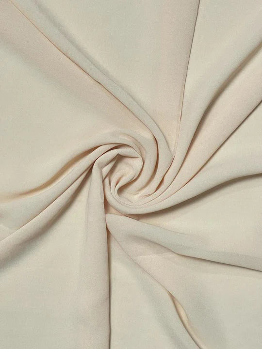 PREMIUM GEORGETTE - CREAM - Cameo Hijabwears