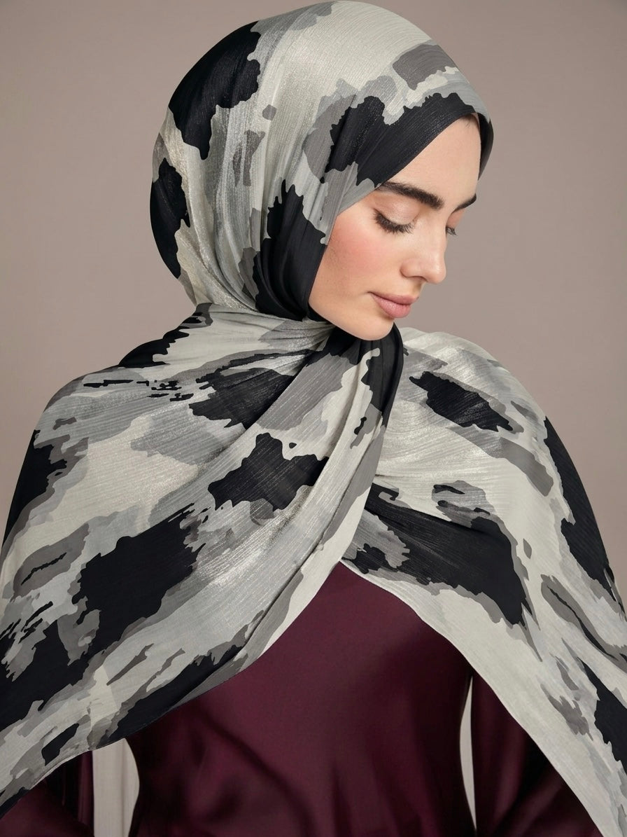 Printed Organza Silk - Soft Sheer Fancy  Hijab