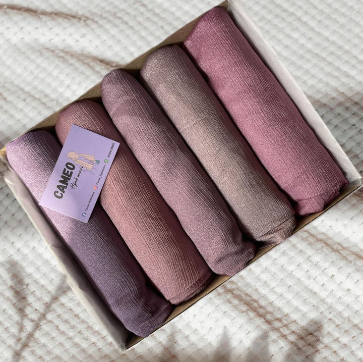 Crinkle Silk (pack of 5) - Cameo Hijabwears