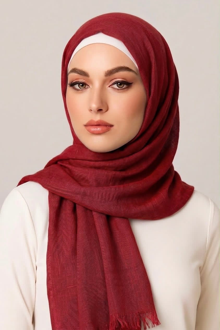 Turkish Lawn Hijab Scarlet