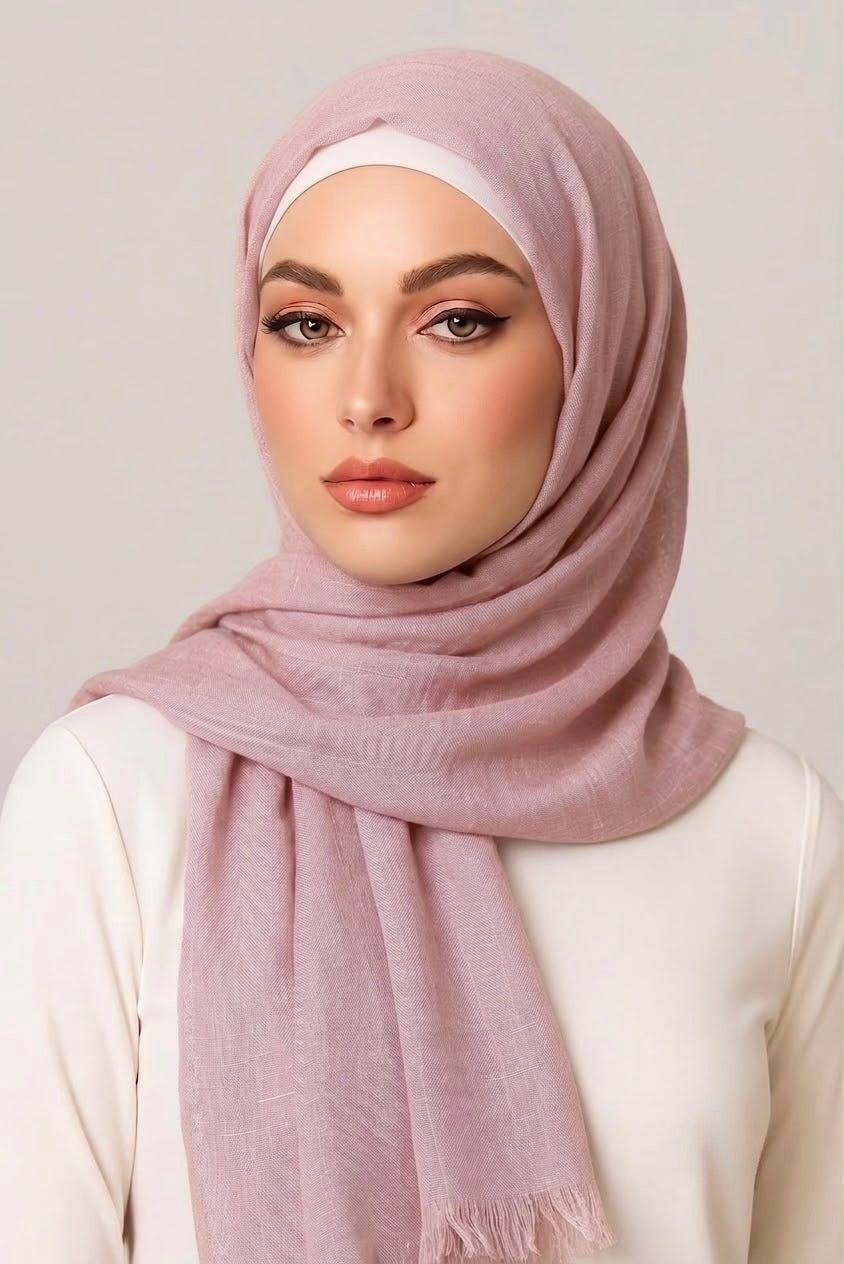 Turkish Lawn Hijab Nude Pink