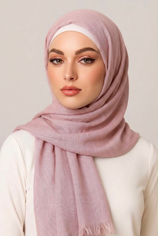 Turkish Lawn Hijab Nude Pink