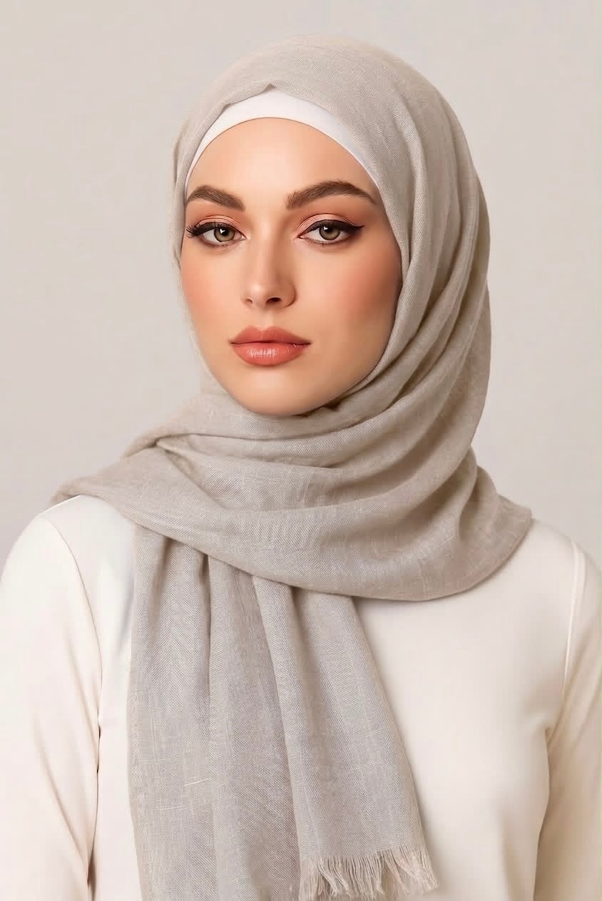 Turkish Lawn Hijab Oatmeal