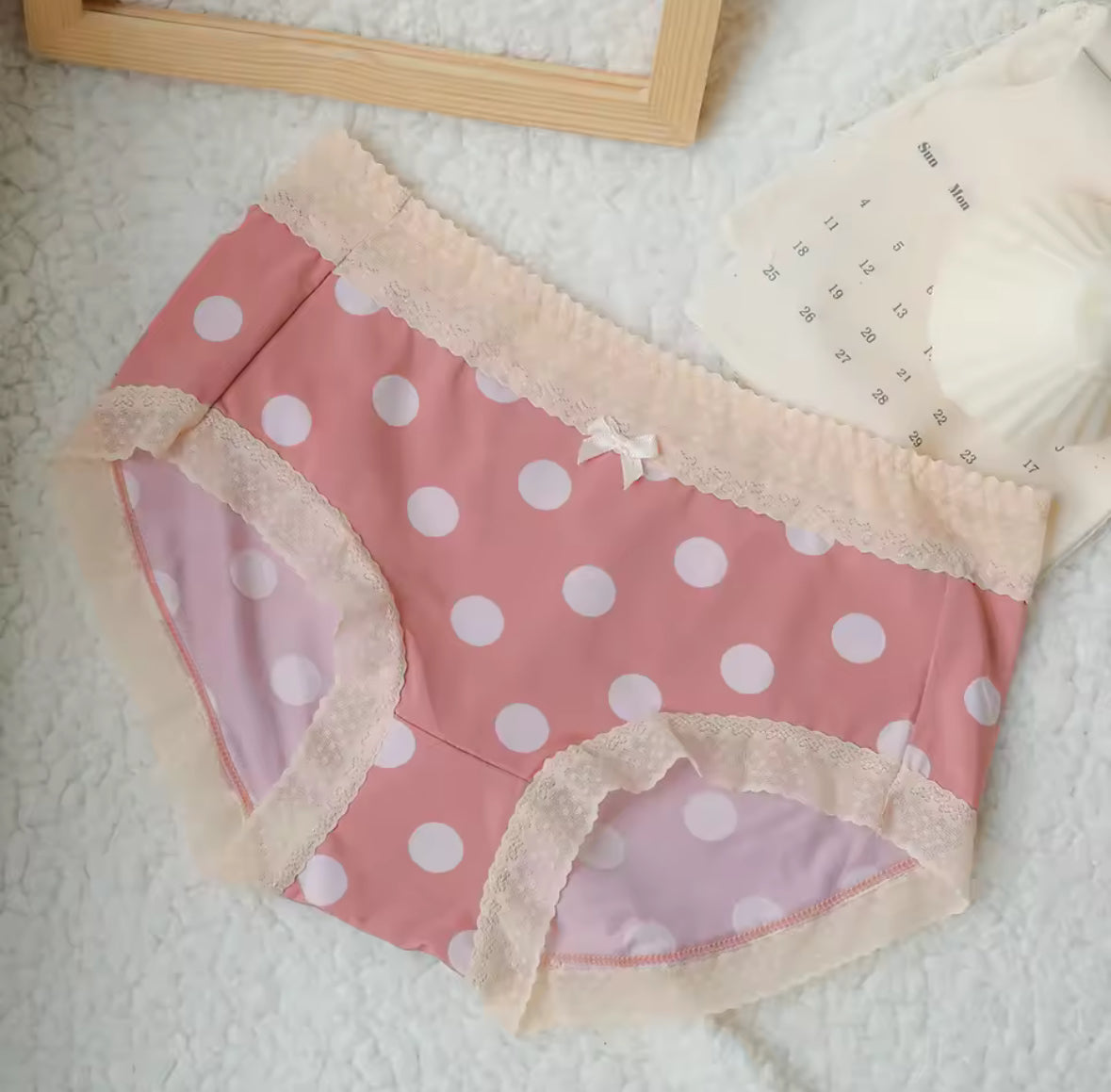 Imported Cotton Polka Panty- Free Size