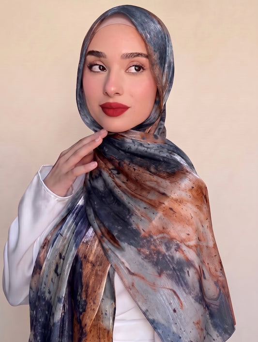 Printed Organza Silk - Soft Sheer Fancy  Hijab