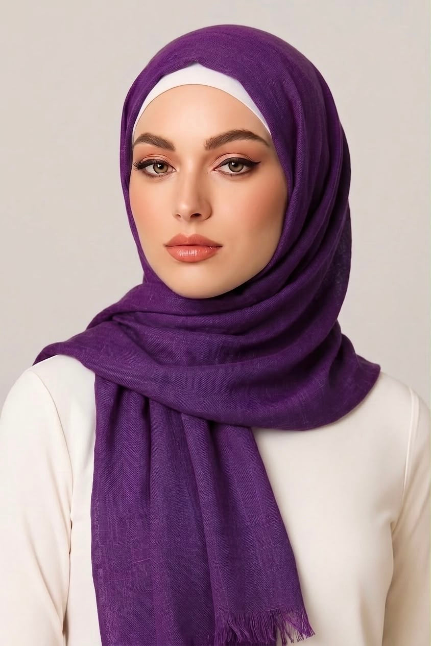 Turkish Lawn Hijab Dark Violet