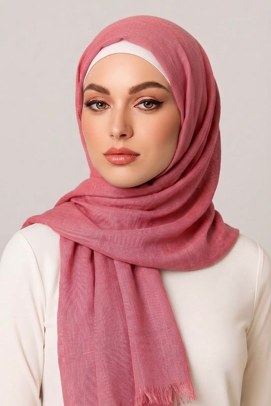 Turkish Lawn Hijab BubbleGum