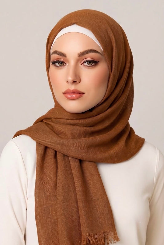 Turkish Lawn Hijab Caramel