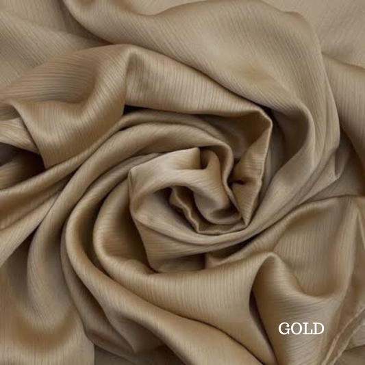 Crinkle silk gold