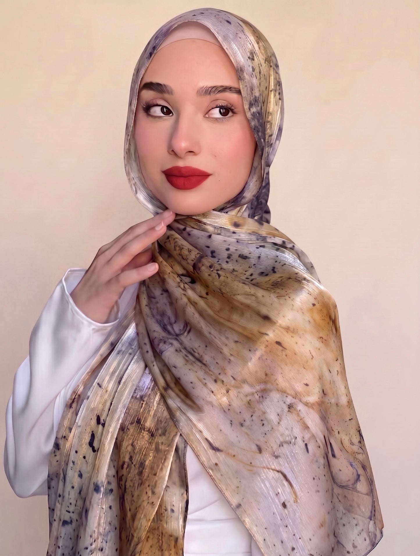 Printed Organza Silk - Soft Sheer Fancy  Hijab
