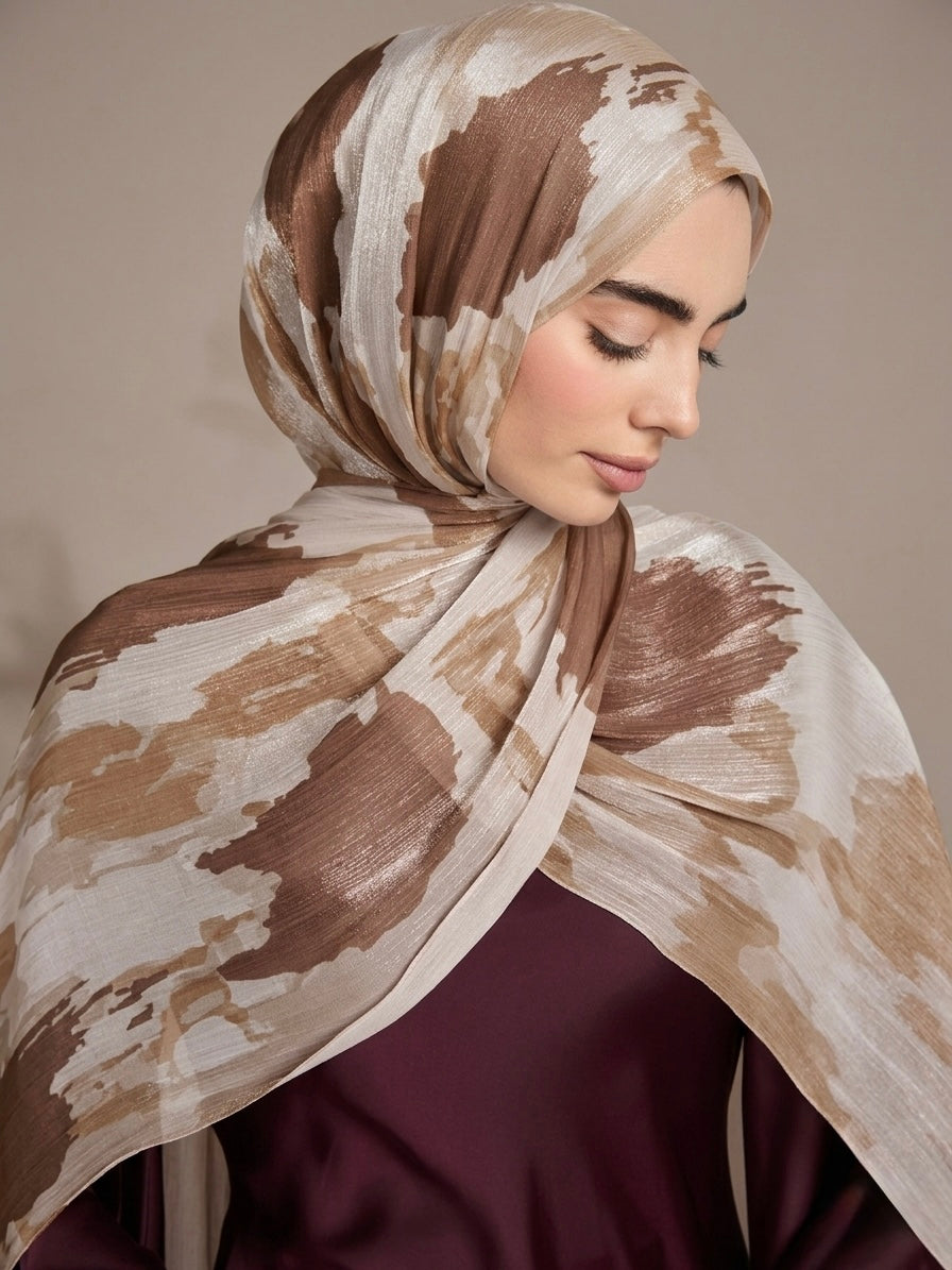 Printed Organza Silk - Soft Sheer Fancy  Hijab